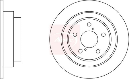 Apec DSK550 Brake Disc - 1