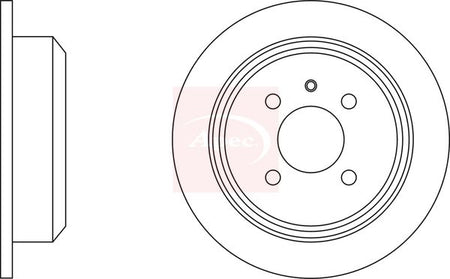 Apec DSK553 Brake Disc - 1