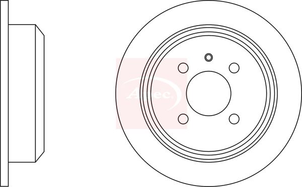 Apec DSK553 Brake Disc - 1