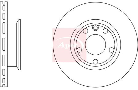 Apec DSK560 Brake Disc - 1