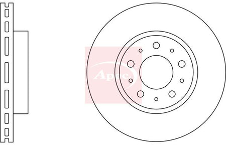 Apec DSK565 Brake Disc - 1
