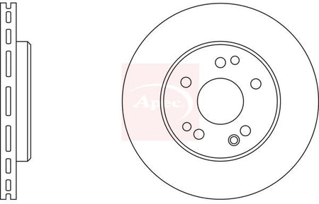 Apec DSK571 Brake Disc - 1