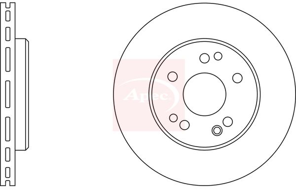 Apec DSK571 Brake Disc - 1