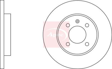 Apec DSK575 Brake Disc - 1