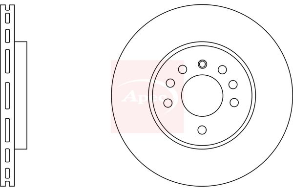 Apec DSK578 Brake Disc - 1
