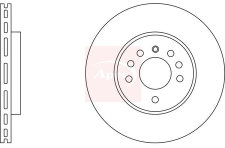 Apec DSK578 Brake Disc - 1