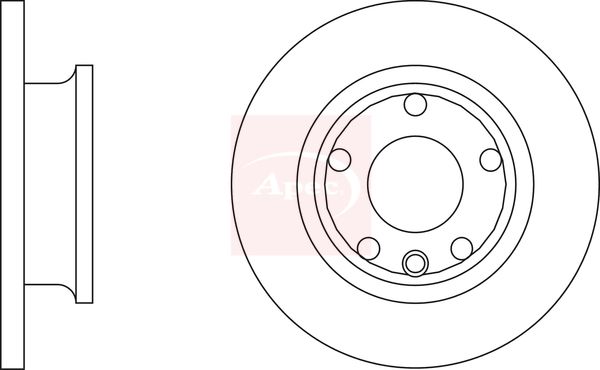 Apec DSK591 Brake Disc - 1