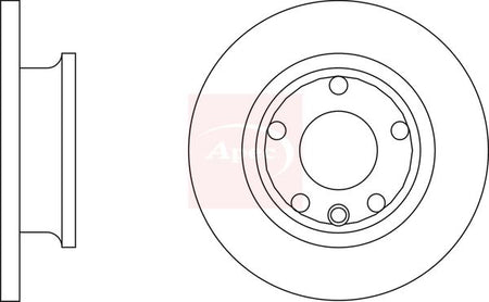 Apec DSK591 Brake Disc - 1