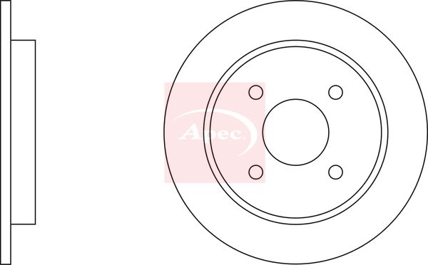 Apec DSK607 Brake Disc - 2