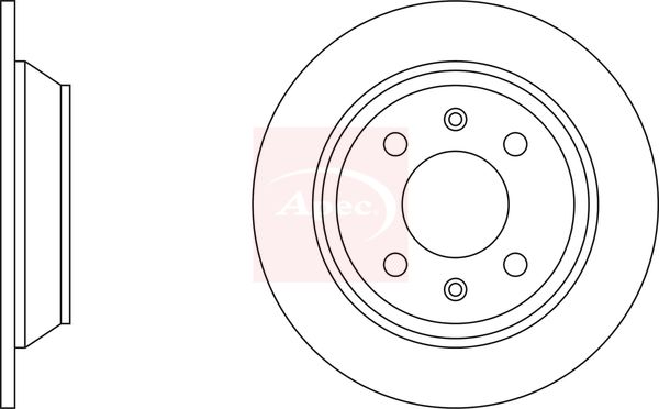 Apec DSK609 Brake Disc - 1