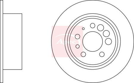 Apec DSK619 Brake Disc - 2