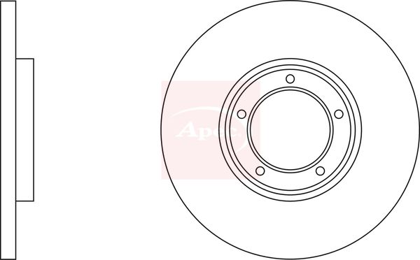 Apec DSK620 Brake Disc - 1