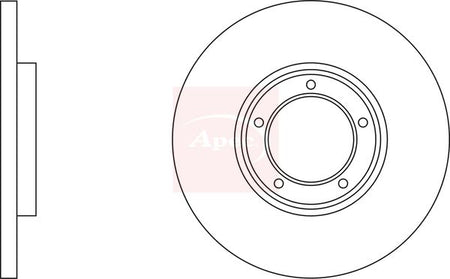 Apec DSK620 Brake Disc - 1