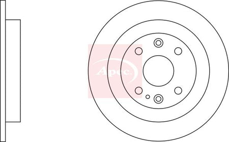 Apec DSK623 Brake Disc - 1
