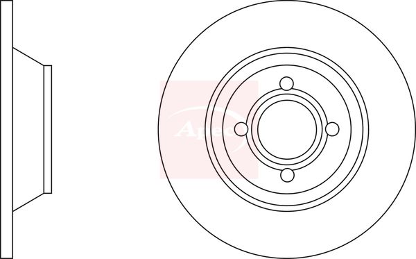 Apec DSK630 Brake Disc - 1