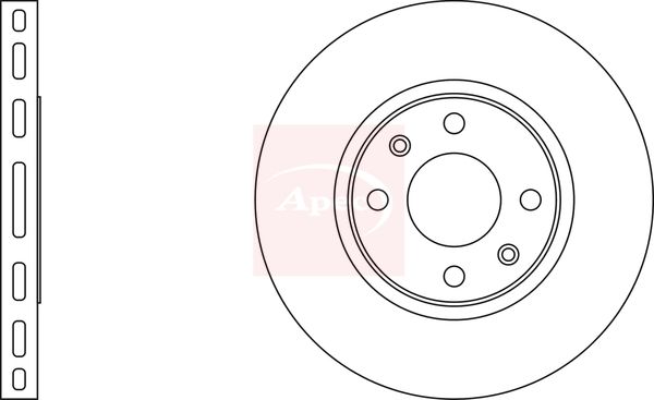 Apec DSK633 Brake Disc - 1