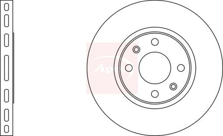Apec DSK633 Brake Disc - 1