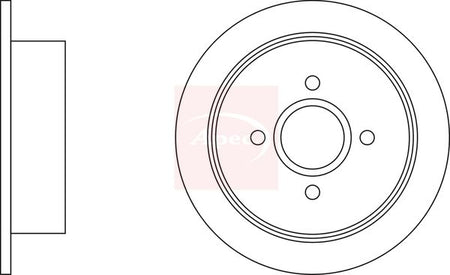 Apec DSK635 Brake Disc - 1