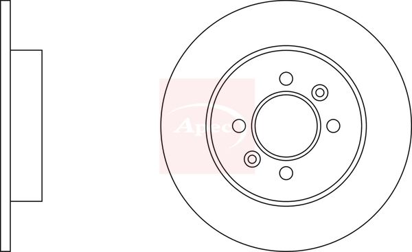 Apec DSK647 Brake Disc - 1