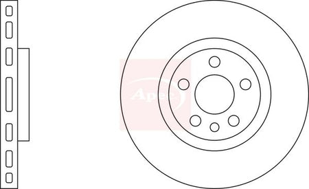 Apec DSK649 Brake Disc - 1