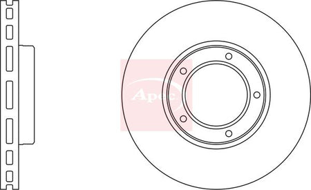 Apec DSK658 Brake Disc - 1
