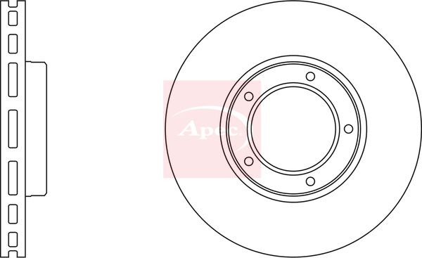 Apec DSK658 Brake Disc - 1