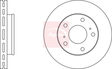 Apec DSK664 Brake Disc - 1