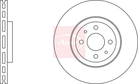 Apec DSK671 Brake Disc - 1