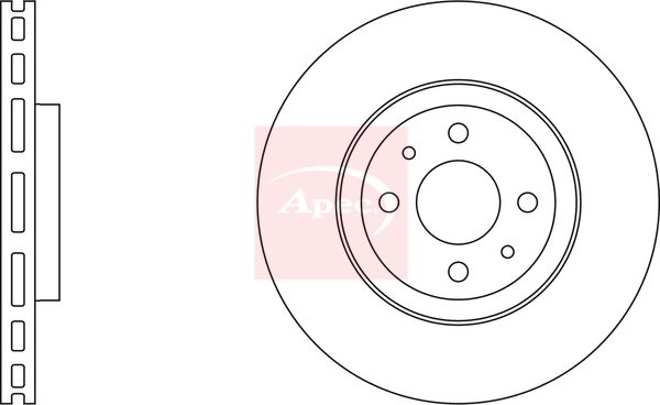 Apec DSK671 Brake Disc - 1