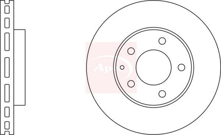 Apec DSK677 Brake Disc - 1