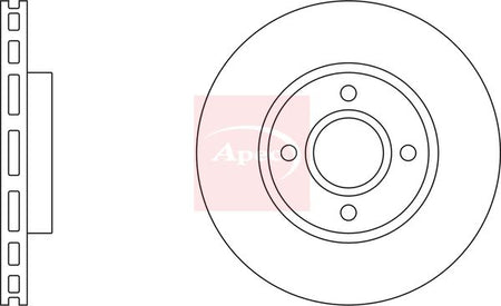 Apec DSK685 Brake Disc - 1