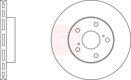 Apec DSK686 Brake Disc - 1