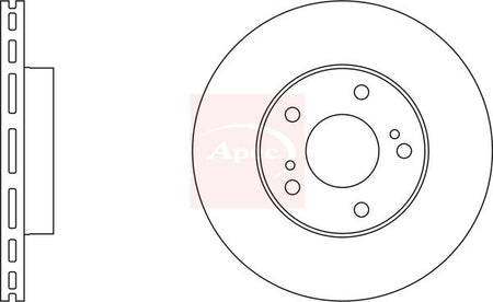 Apec DSK690 Brake Disc - 1