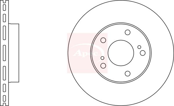 Apec DSK690 Brake Disc - 1