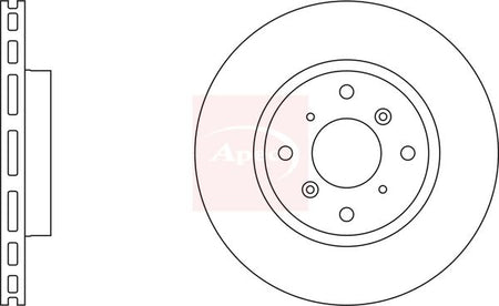 Apec DSK693 Brake Disc - 1