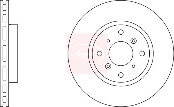 Apec DSK693 Brake Disc - 1