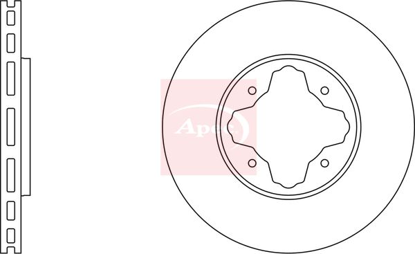 Apec DSK694 Brake Disc - 1