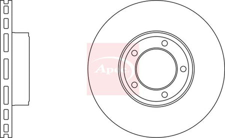Apec DSK695 Brake Disc - 1