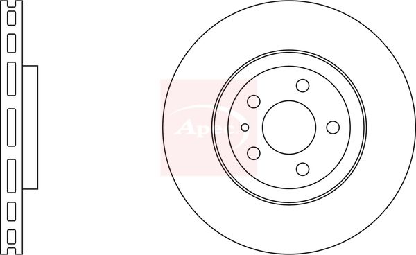 Apec DSK696 Brake Disc - 1