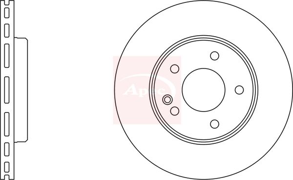 Apec DSK697 Brake Disc - 1