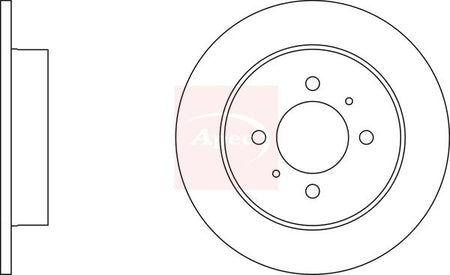 Apec DSK702 Brake Disc - 1