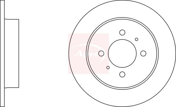 Apec DSK702 Brake Disc - 1