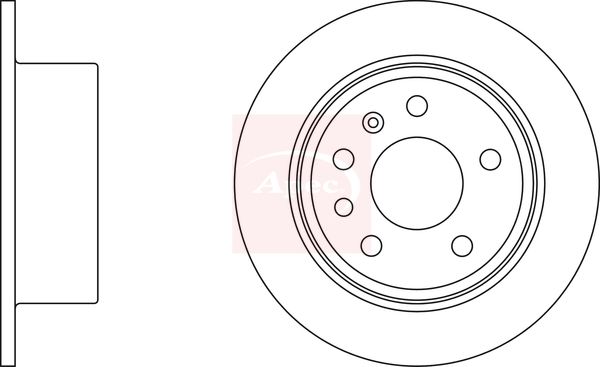 Apec DSK703 Brake Disc - 1
