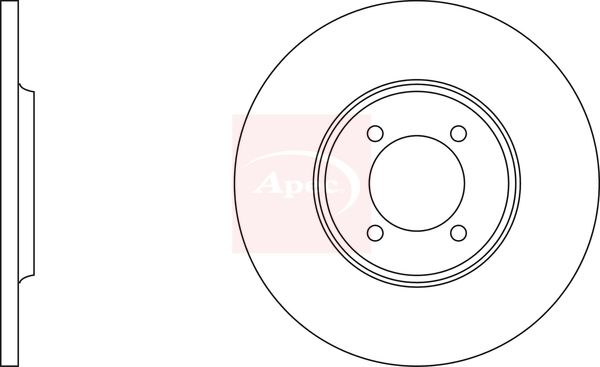Apec DSK705 Brake Disc - 1