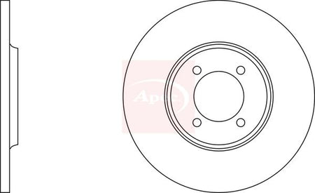 Apec DSK705 Brake Disc - 1