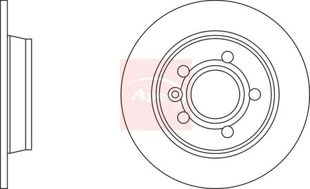 Apec DSK710 Brake Disc - 1