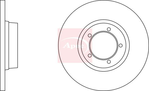 Apec DSK716 Brake Disc - 1