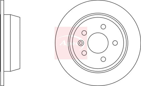 Apec DSK721 Brake Disc - 1