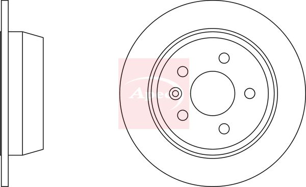 Apec DSK721 Brake Disc - 1