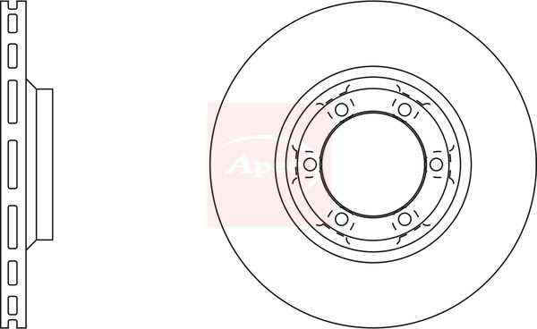 Apec DSK730 Brake Disc - 1